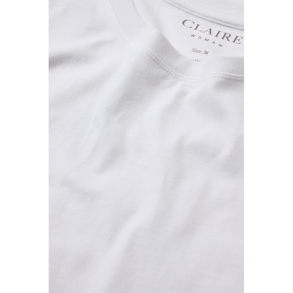 CLAIRE CWAdley Cropped T-Shirt T-shirt S/S 3246 White