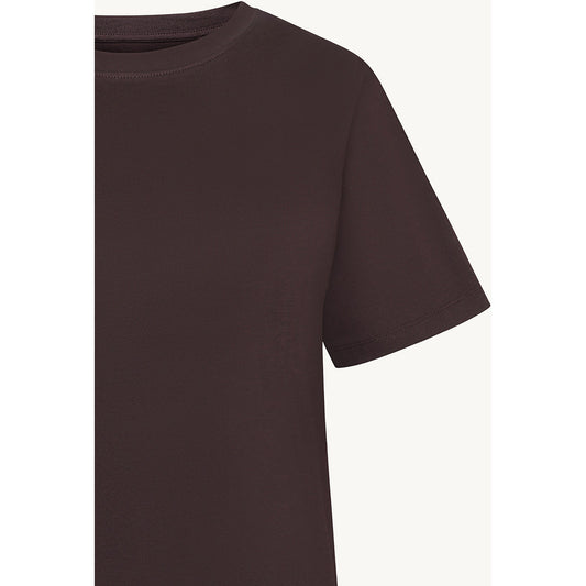 CLAIRE CWAdley Cropped T-Shirt T-shirt S/S 4565 Chocolate