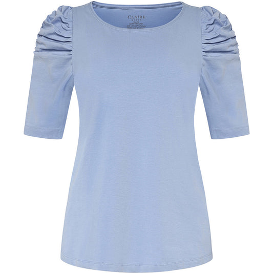 CLAIRE CWAdrienne draped T-Shirt T-shirt L/S 3185 Serenity