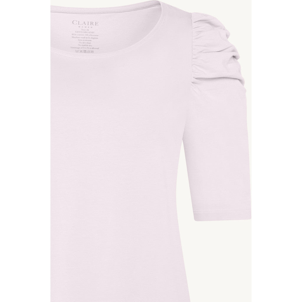 CLAIRE CWAdrienne draped T-Shirt T-shirt L/S 3804 Lavender