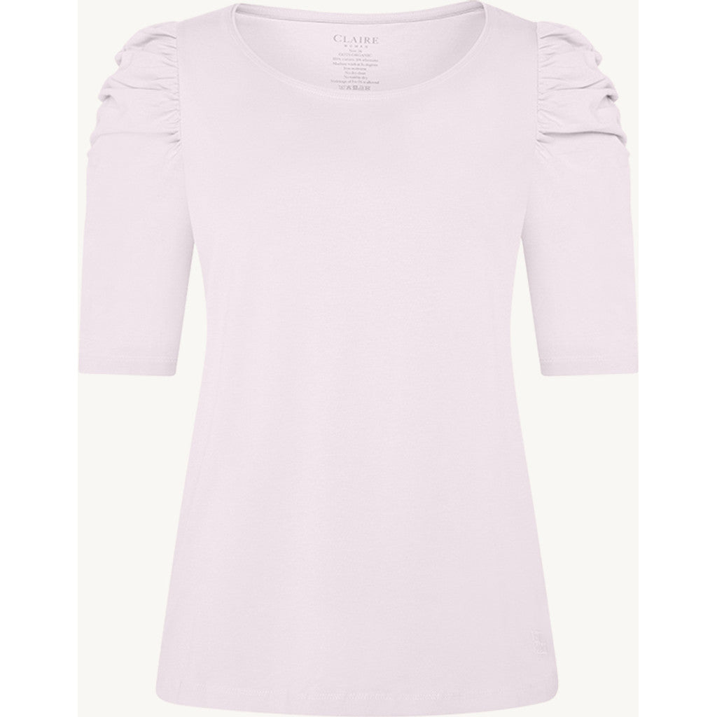 CLAIRE CWAdrienne draped T-Shirt T-shirt L/S 3804 Lavender