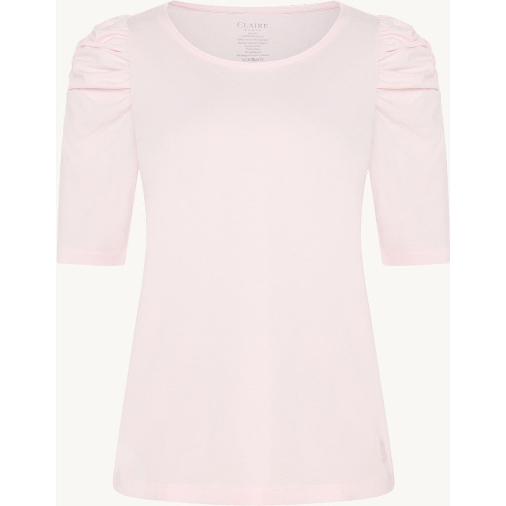CLAIRE CWAdrienne draped T-Shirt T-shirt L/S 4306 Pink Touch