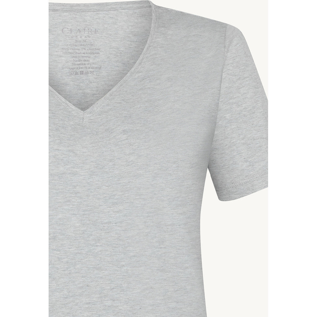 CLAIRE CWAida T-shirt S/S 1218 Soft Grey Melange