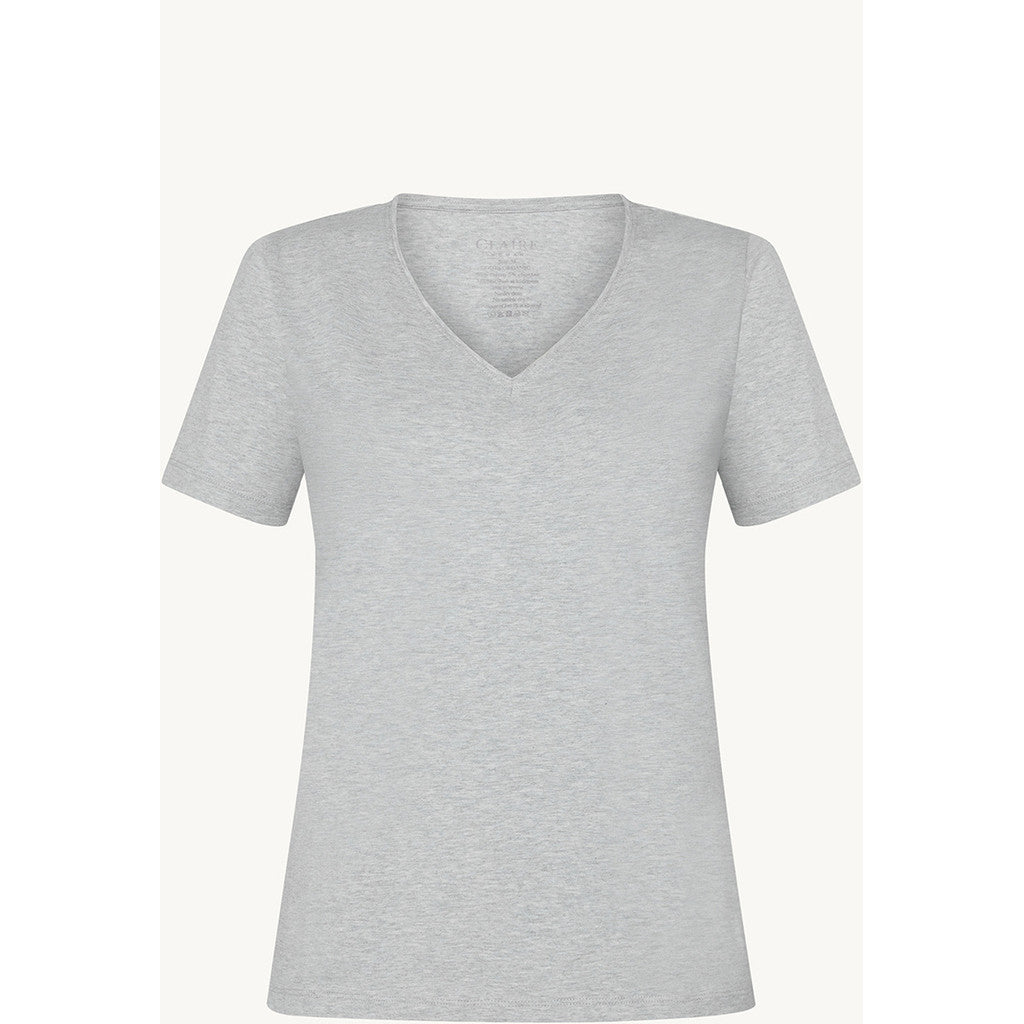 CLAIRE CWAida T-shirt S/S 1218 Soft Grey Melange