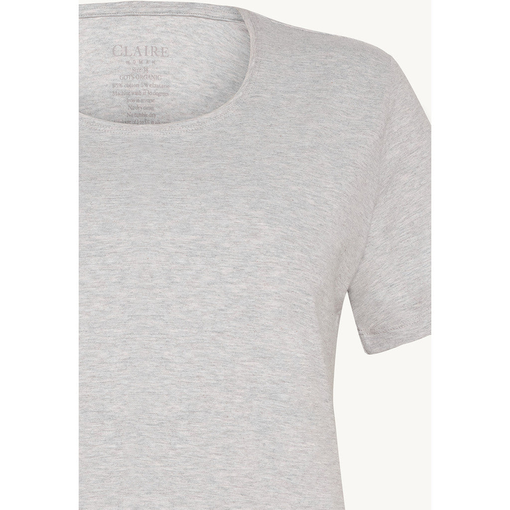 CLAIRE CWAlanis T-shirt S/S 1218 Soft Grey Melange