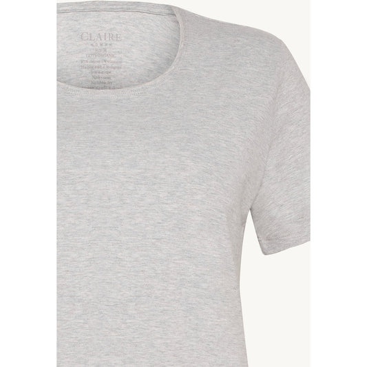 CLAIRE CWAlanis T-shirt S/S 1218 Soft Grey Melange