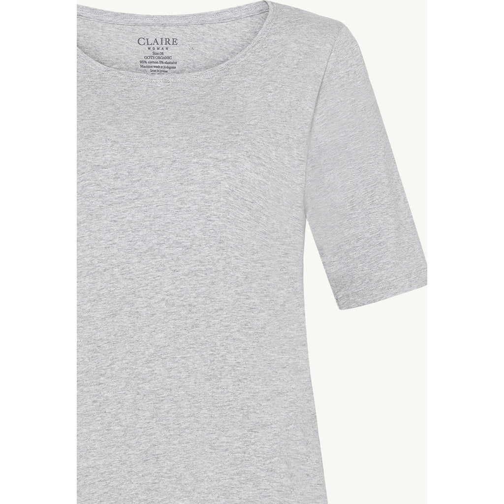 CLAIRE CWAmaryllis T-Shirt T-shirt L/S 1218 Soft Grey Melange