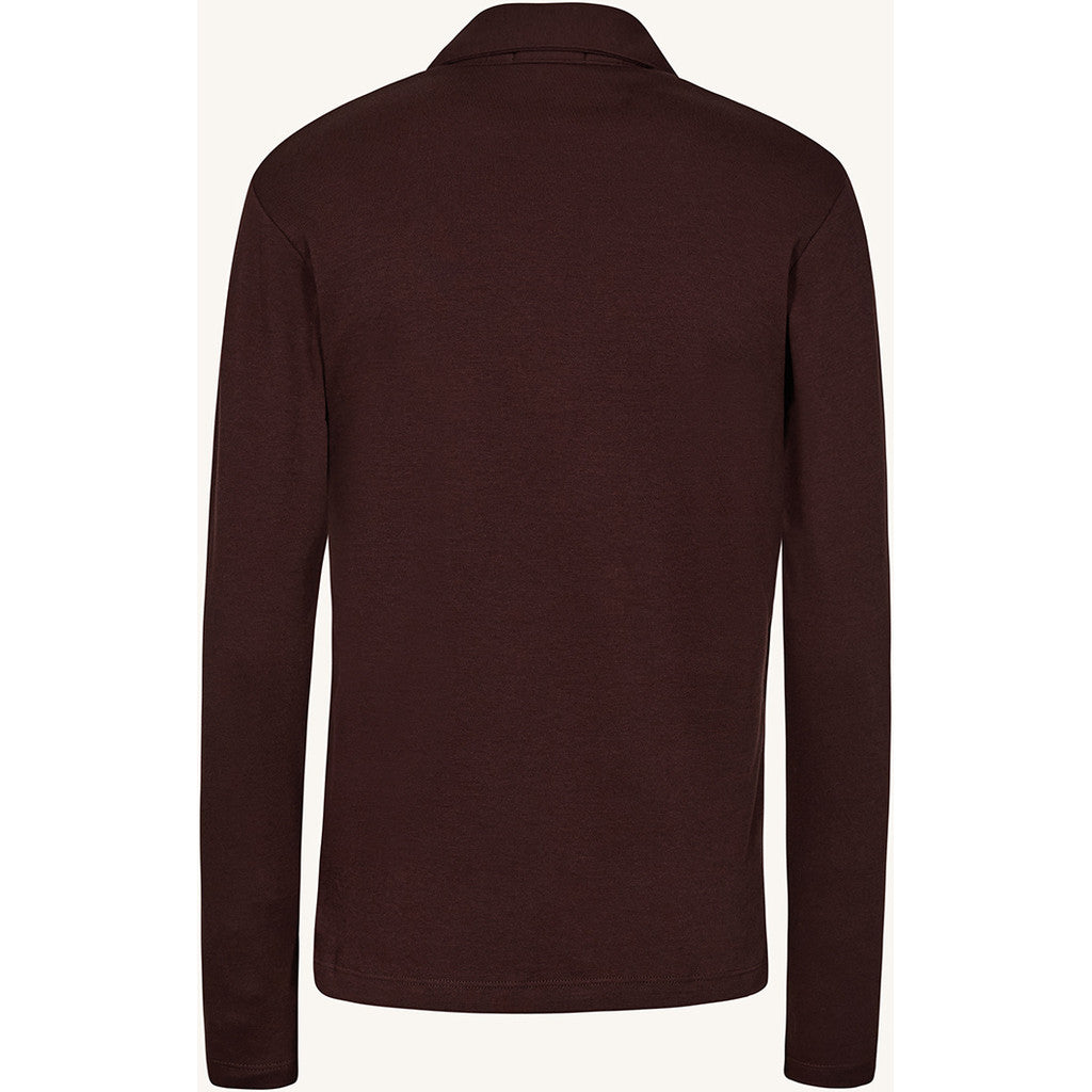 CLAIRE CWAmaya T-shirt L/S 4565 Chocolate