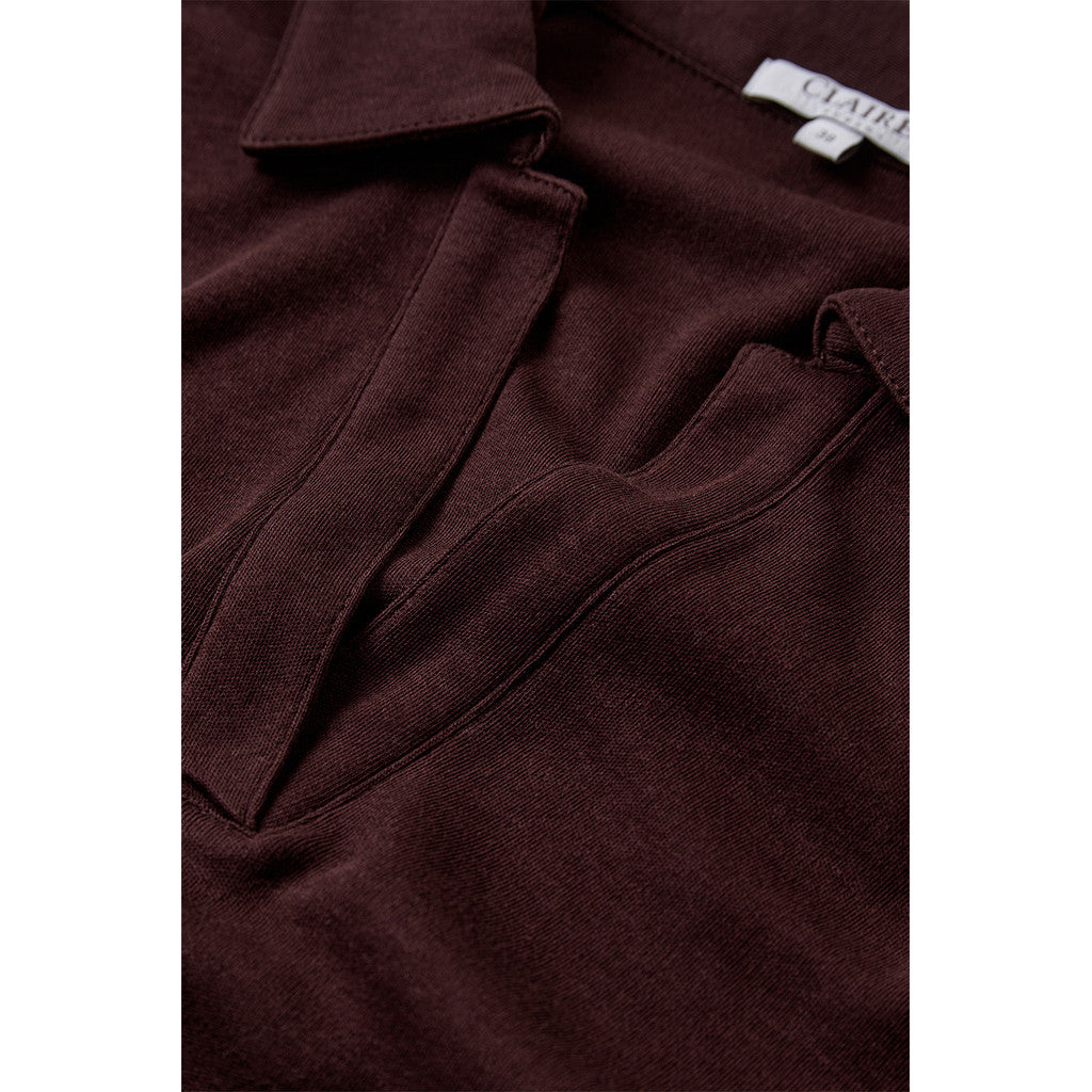 CLAIRE CWAmaya T-shirt L/S 4565 Chocolate