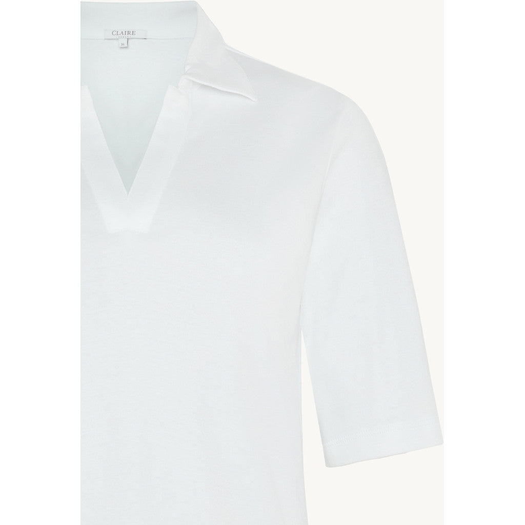 CLAIRE CWAmaya Polo T-shirt T-shirt S/S 3246 White