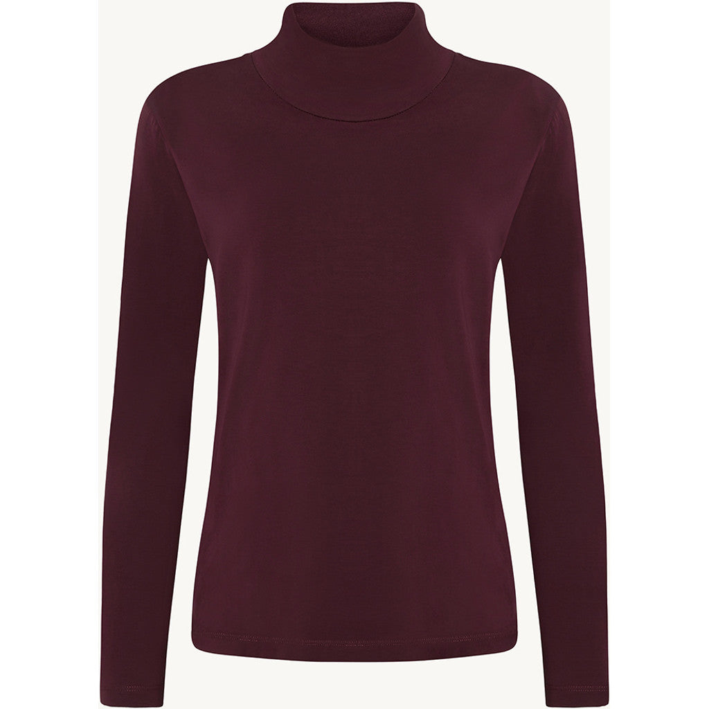 CLAIRE CWAmberly T-shirt L/S 3748 Wineberry
