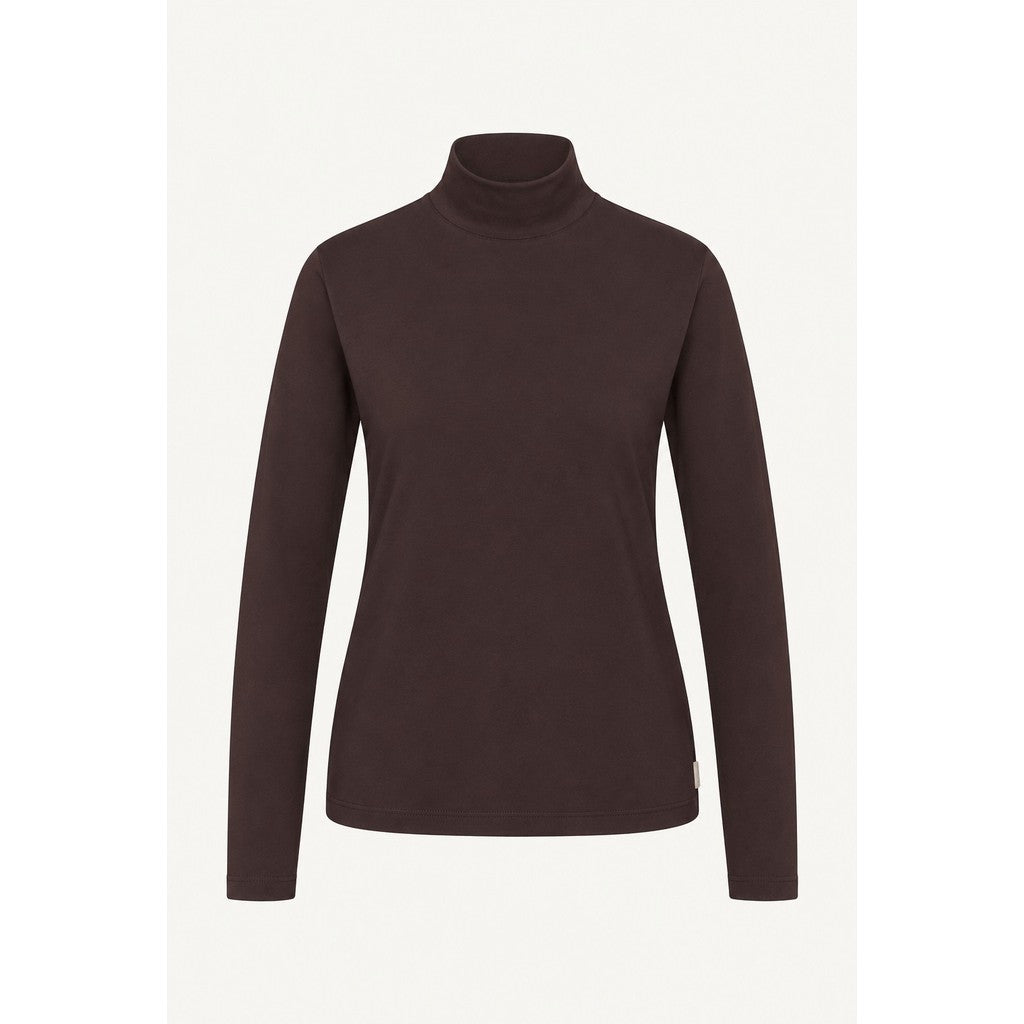 CLAIRE CWAmberly T-shirt L/S 4565 Chocolate