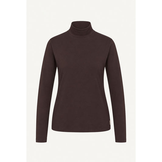 CLAIRE CWAmberly T-shirt L/S 4565 Chocolate