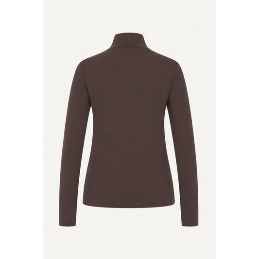 CLAIRE CWAmberly T-shirt L/S 4565 Chocolate