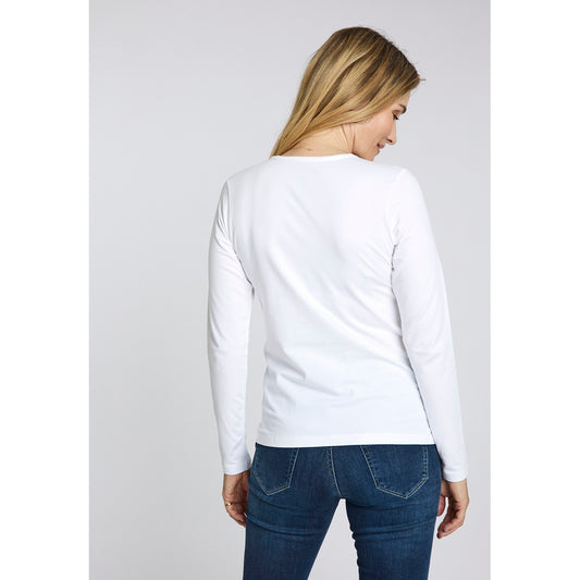 CLAIRE CWAmy T-shirt L/S 3246 White