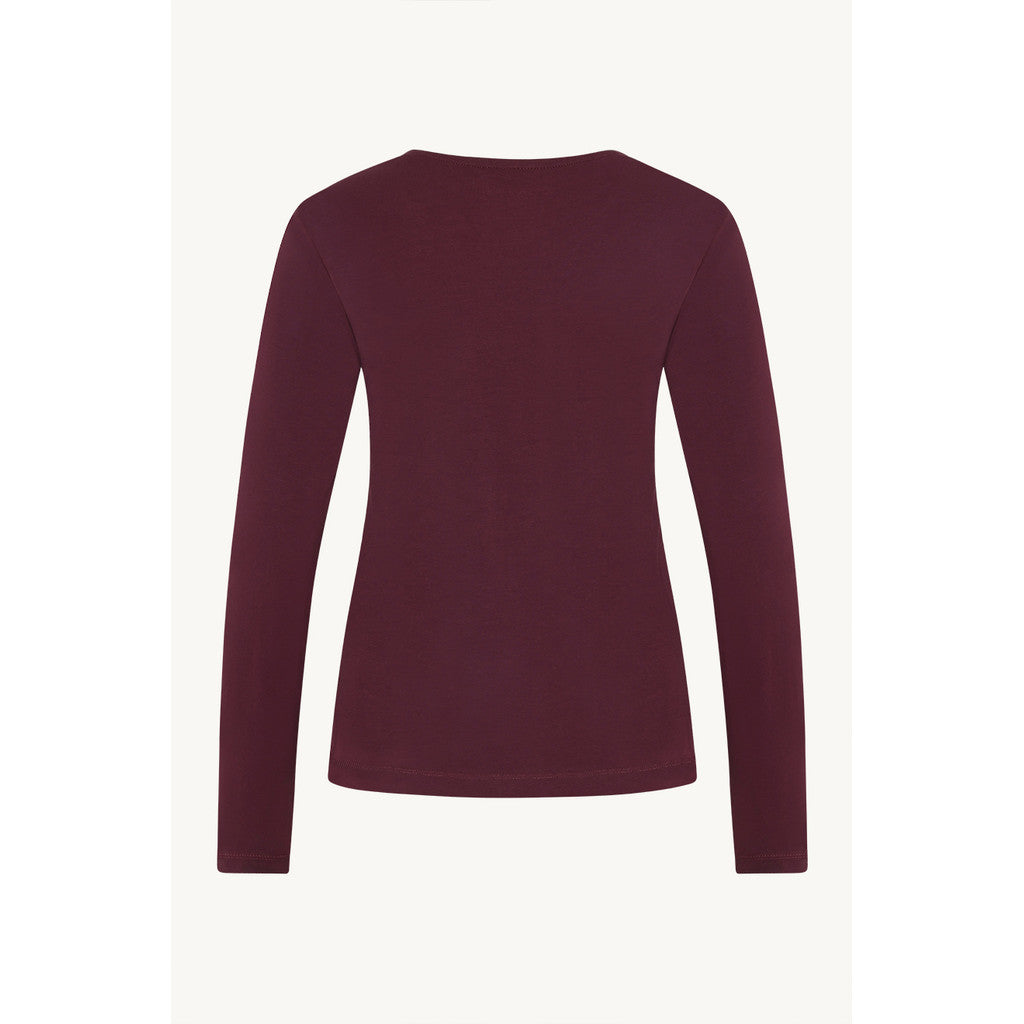 CLAIRE CWAmy T-shirt L/S 3748 Wineberry