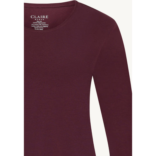 CLAIRE CWAmy T-shirt L/S 3748 Wineberry