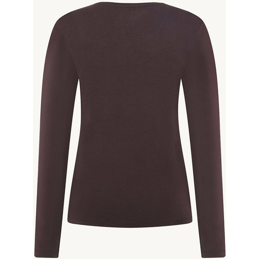 CLAIRE CWAmy T-shirt L/S 4565 Chocolate