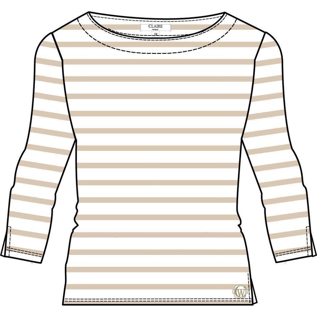 CLAIRE CWAnette T-shirt L/S 3246 White