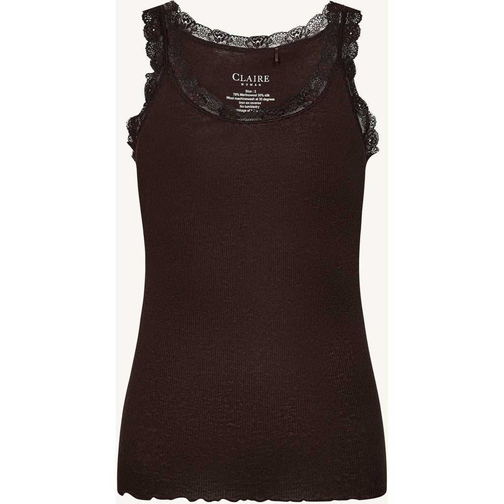 CLAIRE CWAngela Tops 14565 Chocolate Melange