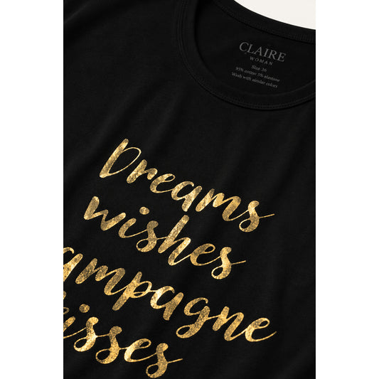 CLAIRE CWAoife T-shirt S/S 3244 Black