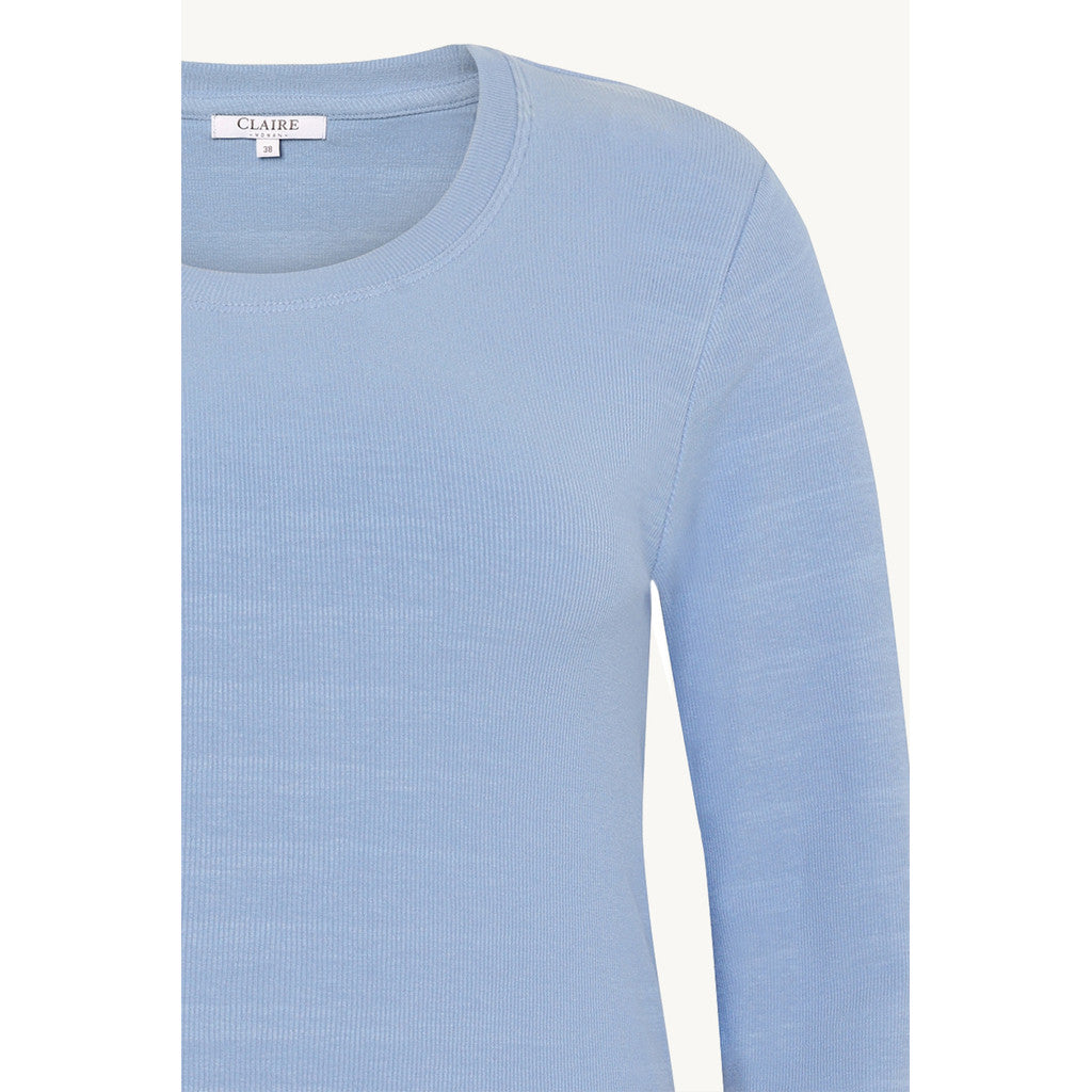CLAIRE CWAshley T-shirt L/S 3194 Vista Blue