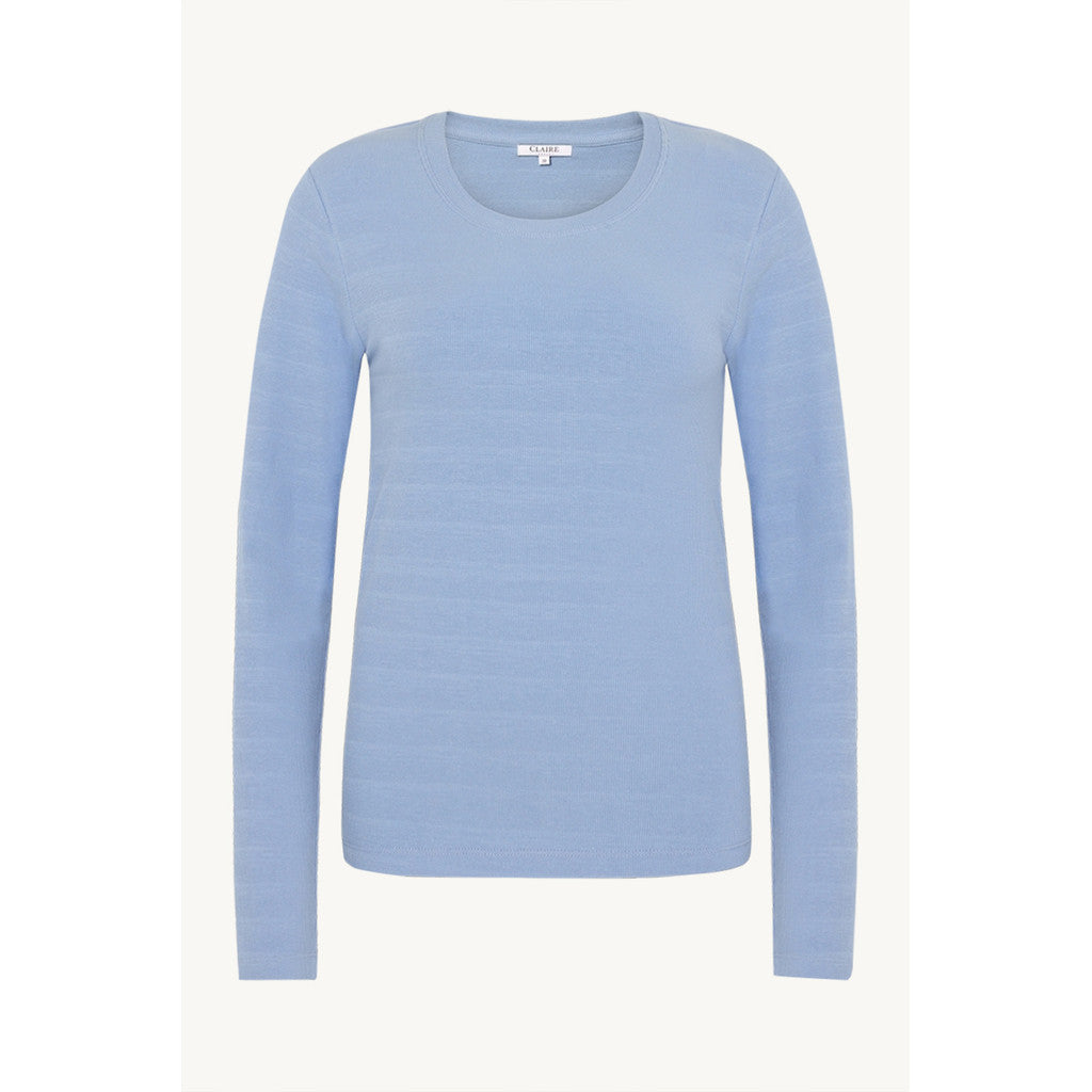 CLAIRE CWAshley T-shirt L/S 3194 Vista Blue
