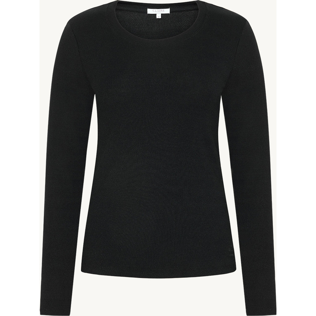 CLAIRE CWAshley T-shirt L/S 3244 Black