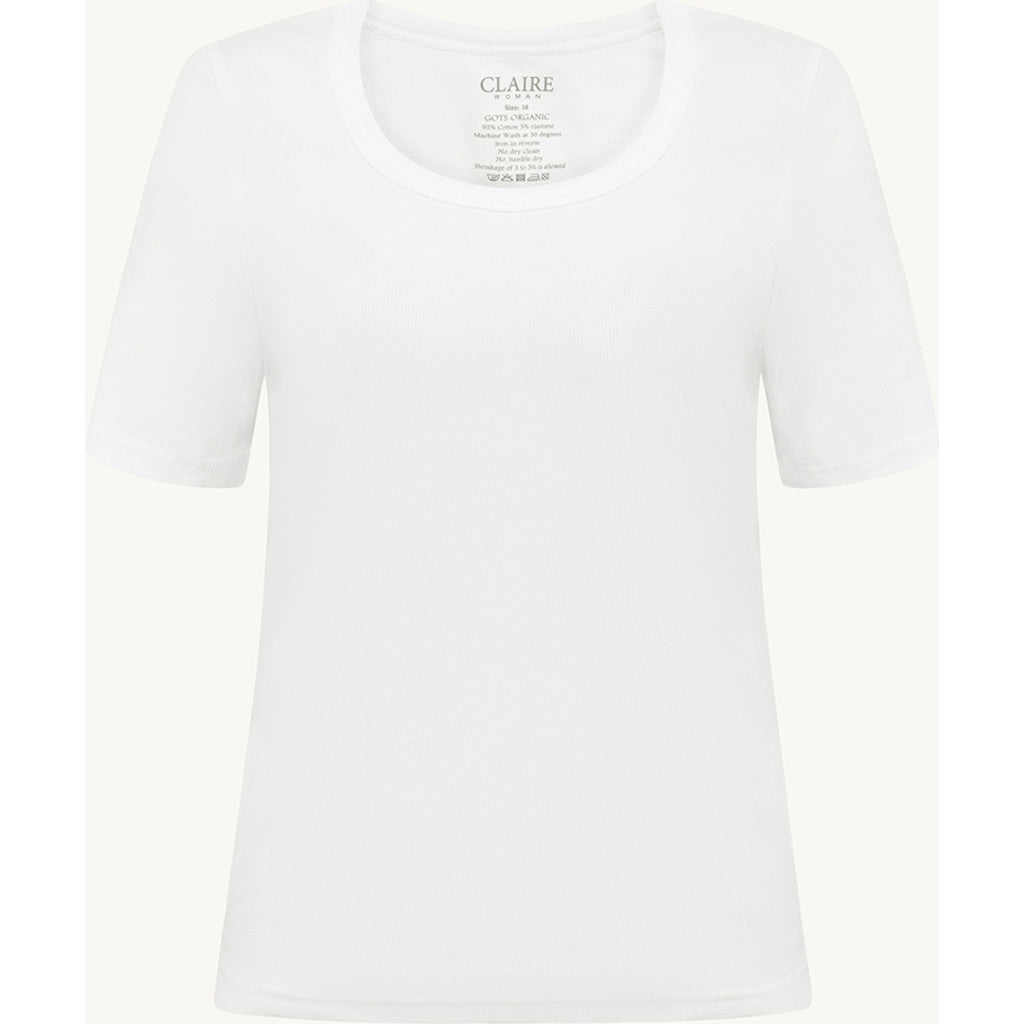 CLAIRE CWAstrid T-shirt S/S 3246 White