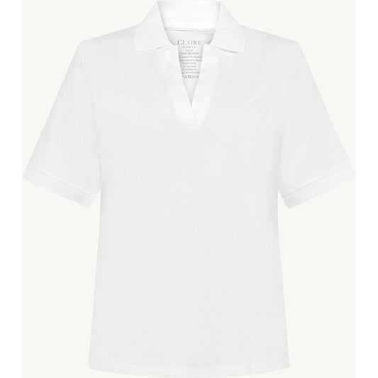 CLAIRE CWAubrielle Polo S/S 3246 White