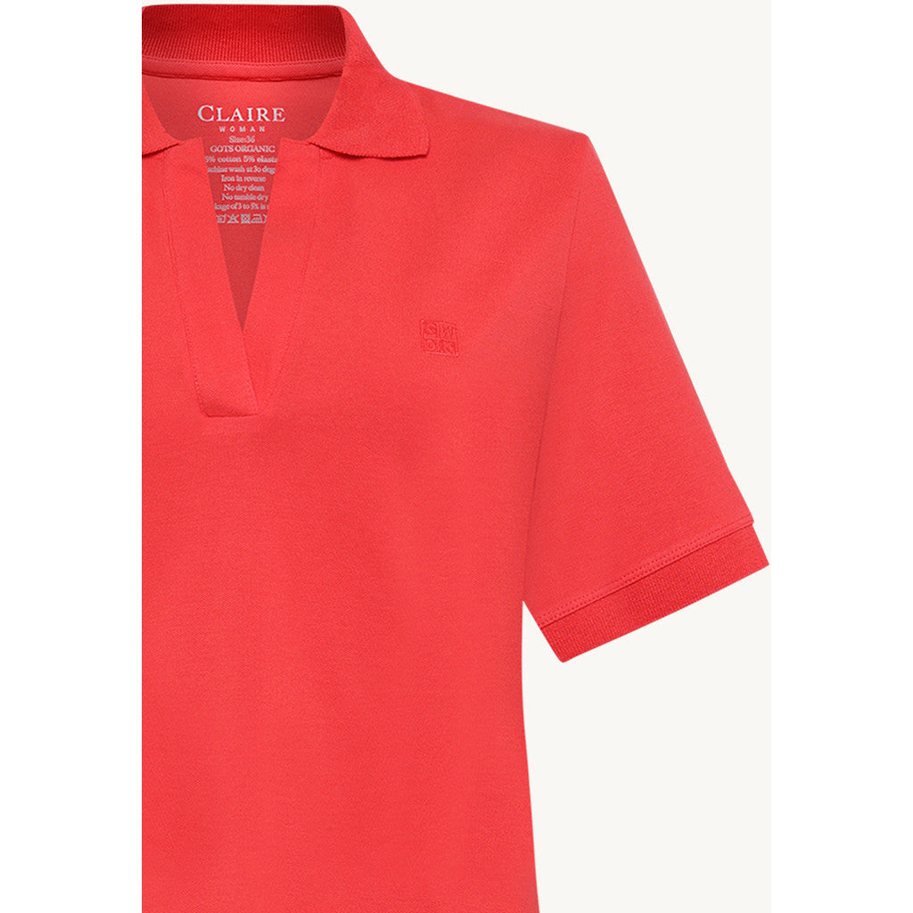 CLAIRE CWAubrielle Polo S/S 4352 Sweet Red