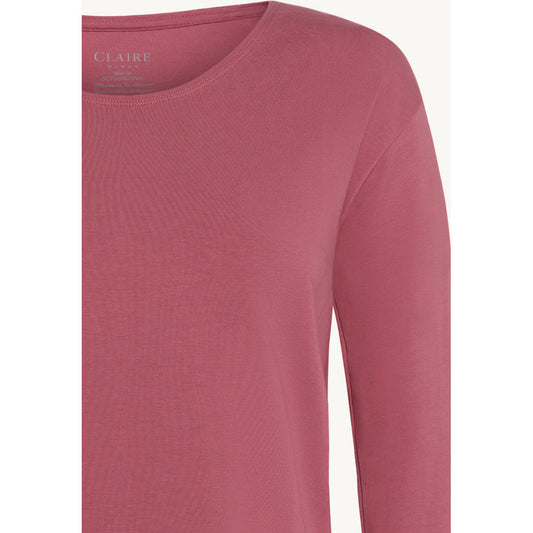 CLAIRE CWAzaria T-shirt L/S 3726 Rose Wine