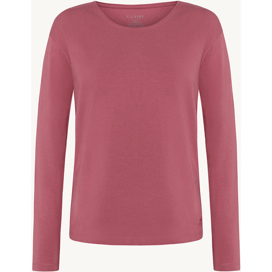 CLAIRE CWAzaria T-shirt L/S 3726 Rose Wine