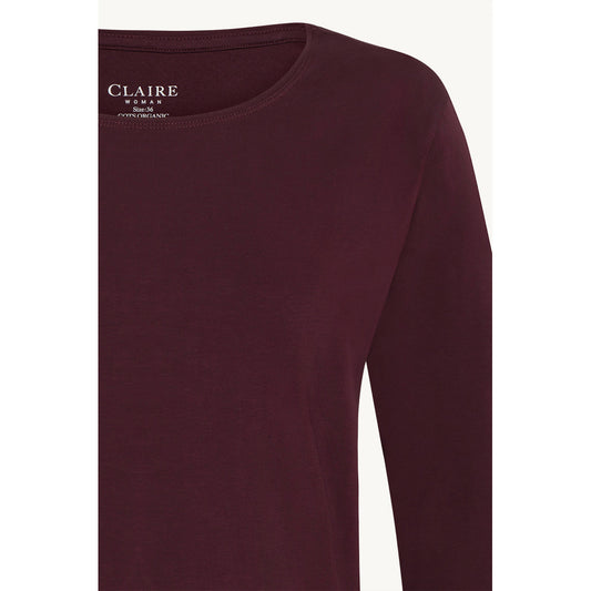 CLAIRE CWAzaria T-shirt L/S 3748 Wineberry