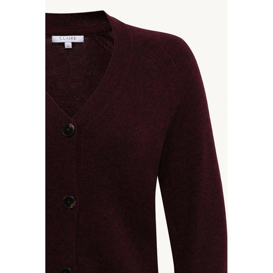 CLAIRE CWCaila Cardigan 13748 Wine Melange