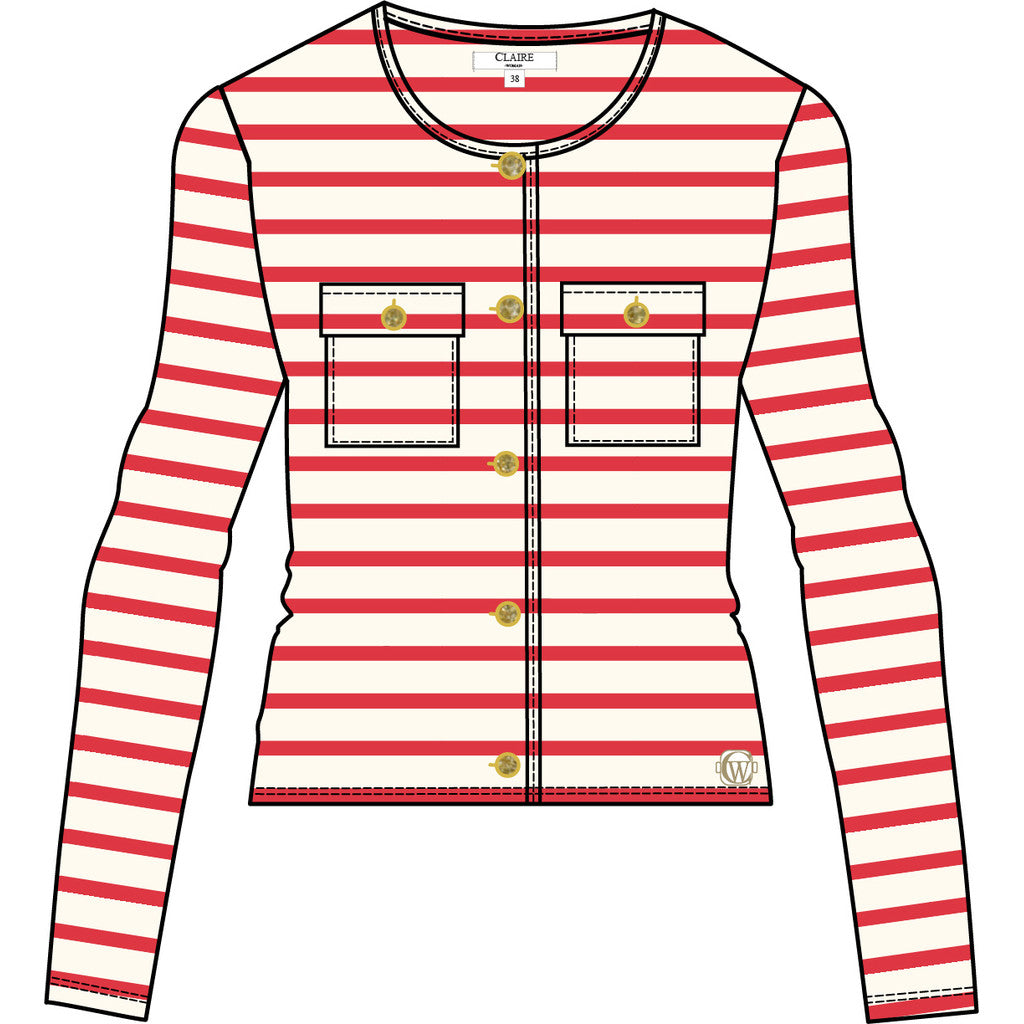 CLAIRE CWCaisey Sweatshirt 4352 Sweet Red