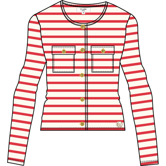 CLAIRE CWCaisey Sweatshirt 4352 Sweet Red