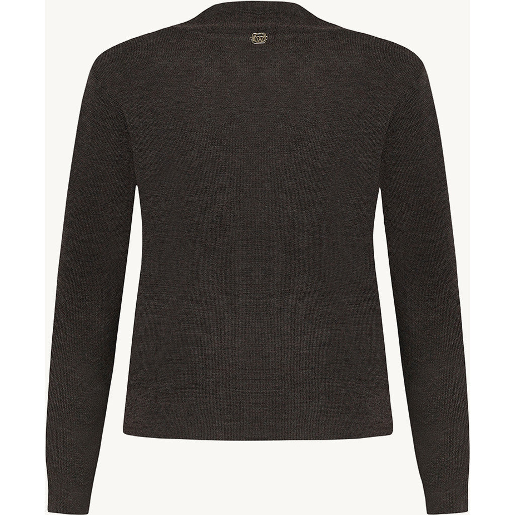 CLAIRE CWCait Cardigan 14579 Hot Fudge Melange