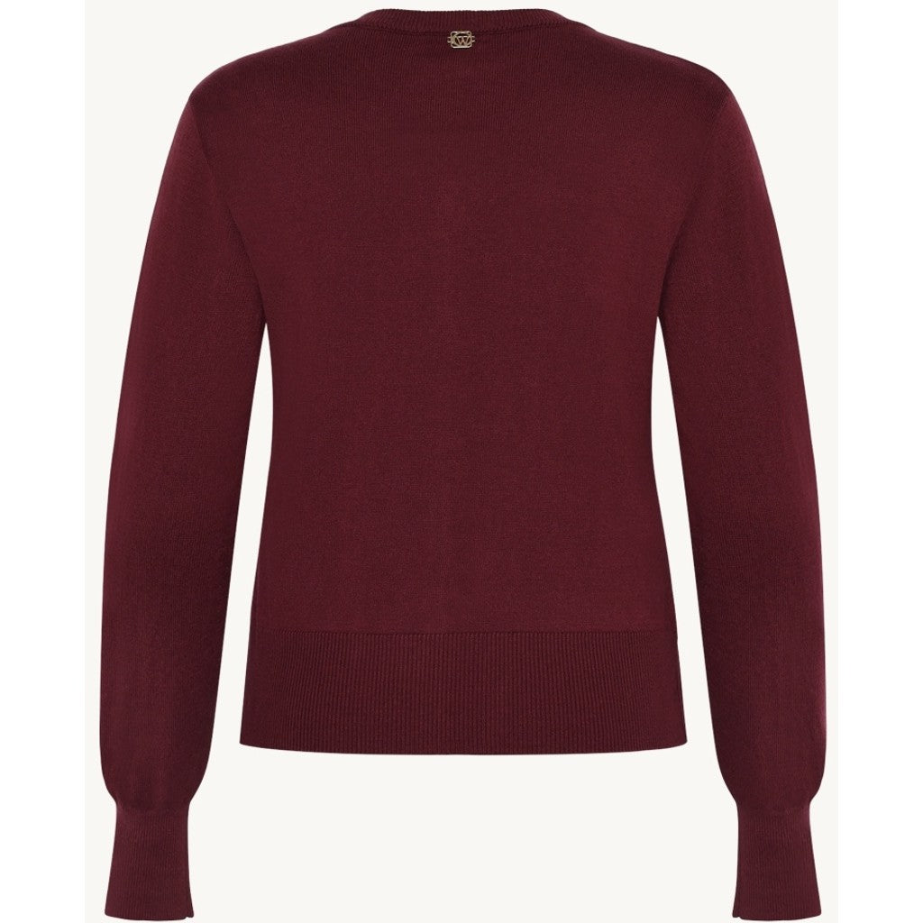CLAIRE CWCamillaroze Cardigan 13748 Wine Melange
