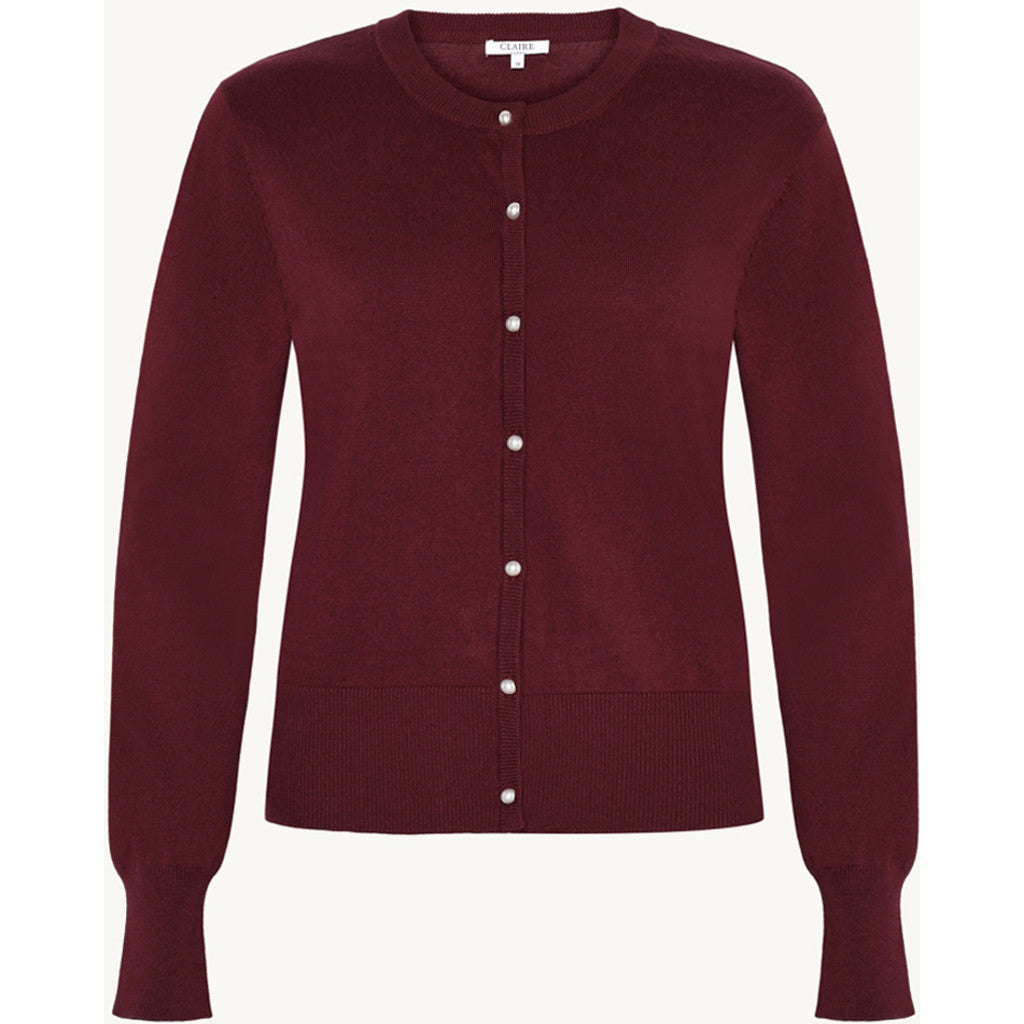 CLAIRE CWCamillaroze Cardigan 13748 Wine Melange