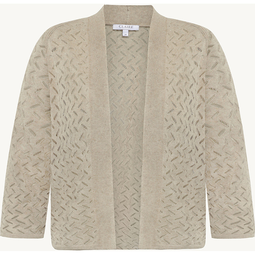 CLAIRE CWCelina Cardigan 13261 Sand Stone Melange
