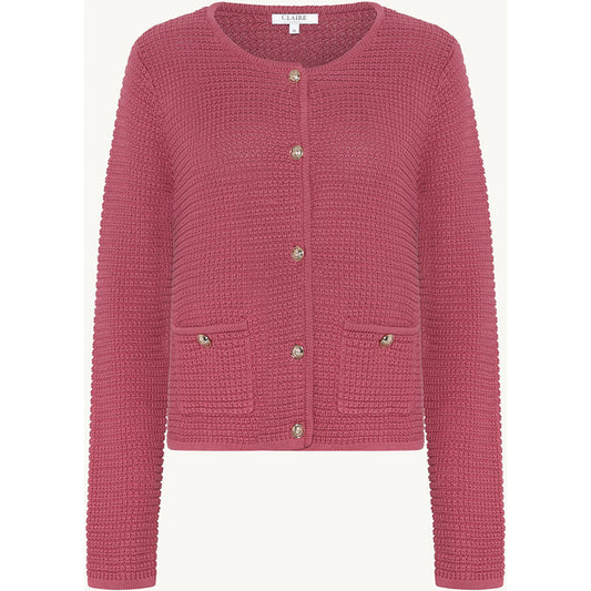 CLAIRE CWChalina Cardigan 3726 Rose Wine