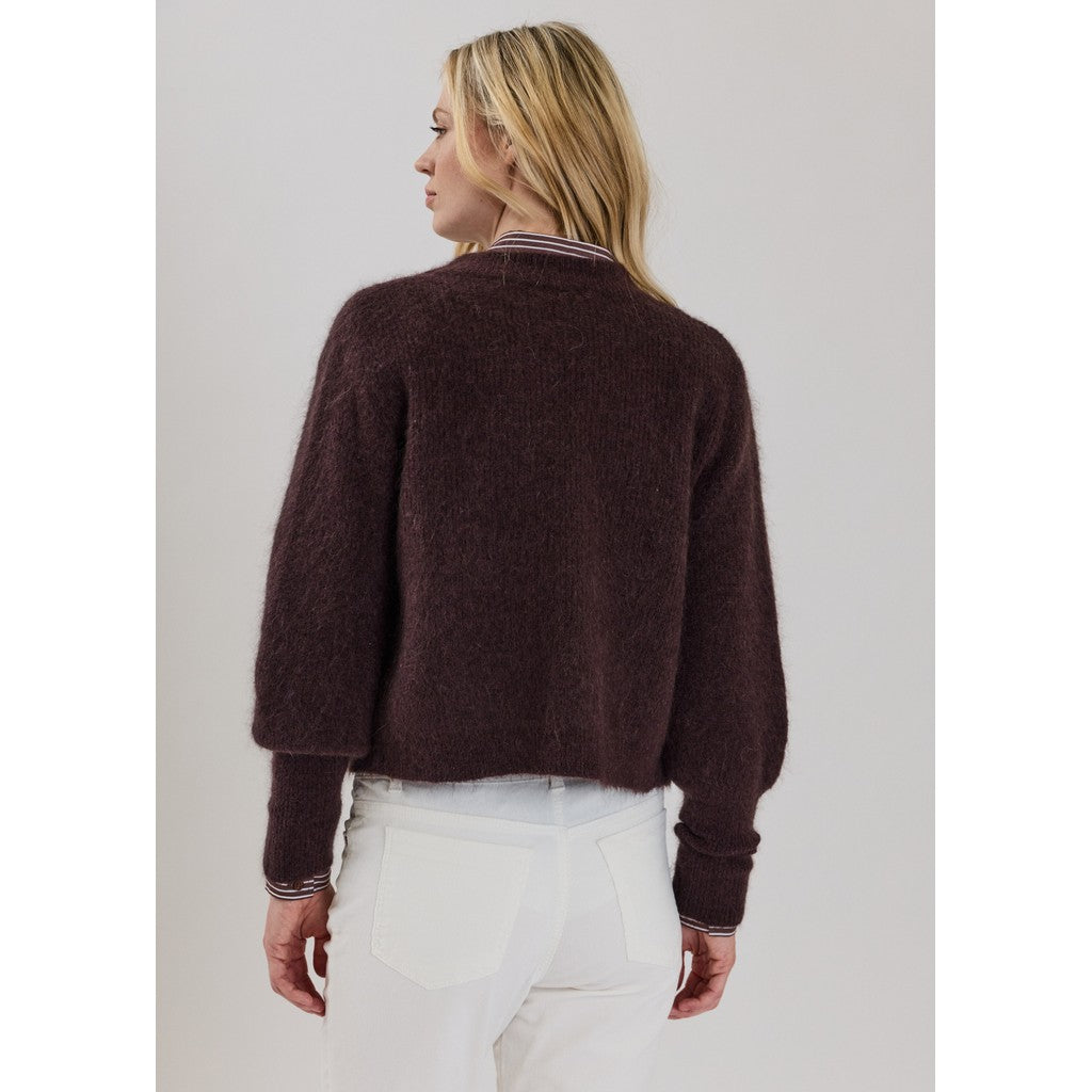 CLAIRE CWChelsea Cardigan 14565 Chocolate Melange
