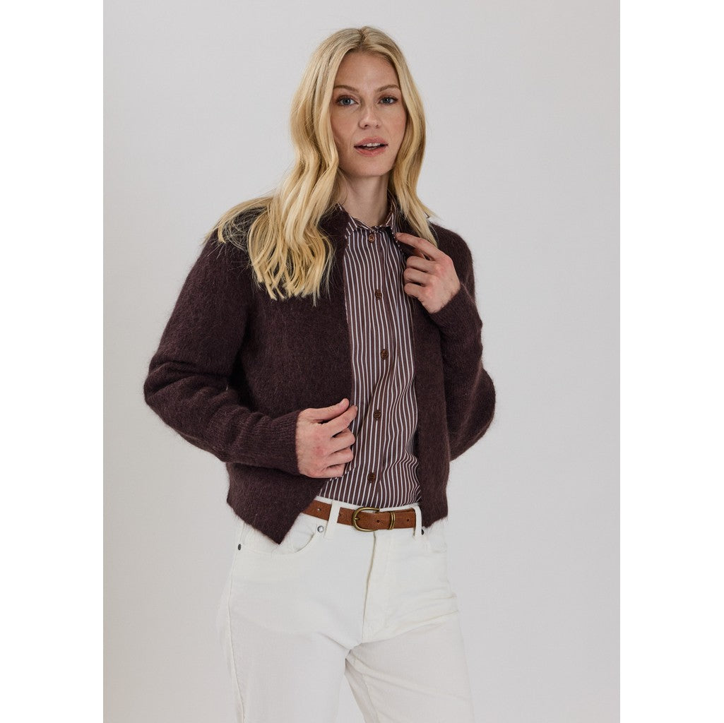CLAIRE CWChelsea Cardigan 14565 Chocolate Melange