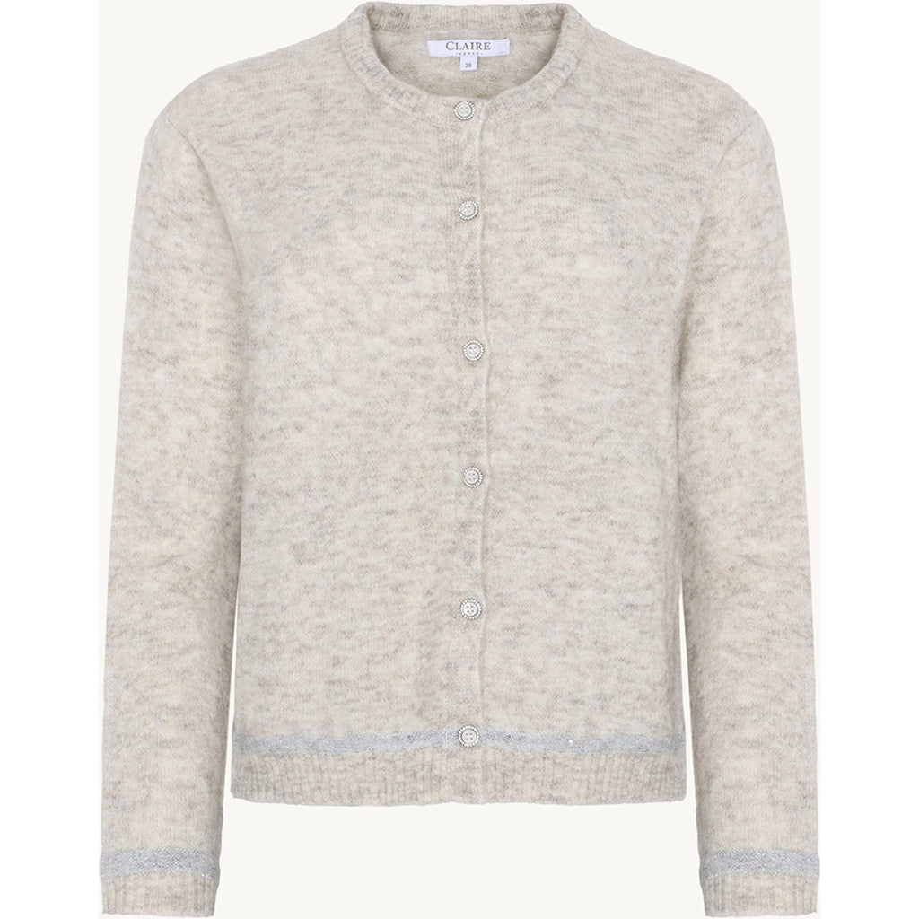 CLAIRE CWClaire Cardigan 13272 Snow White Melange