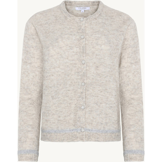 CLAIRE CWClaire Cardigan 13272 Snow White Melange