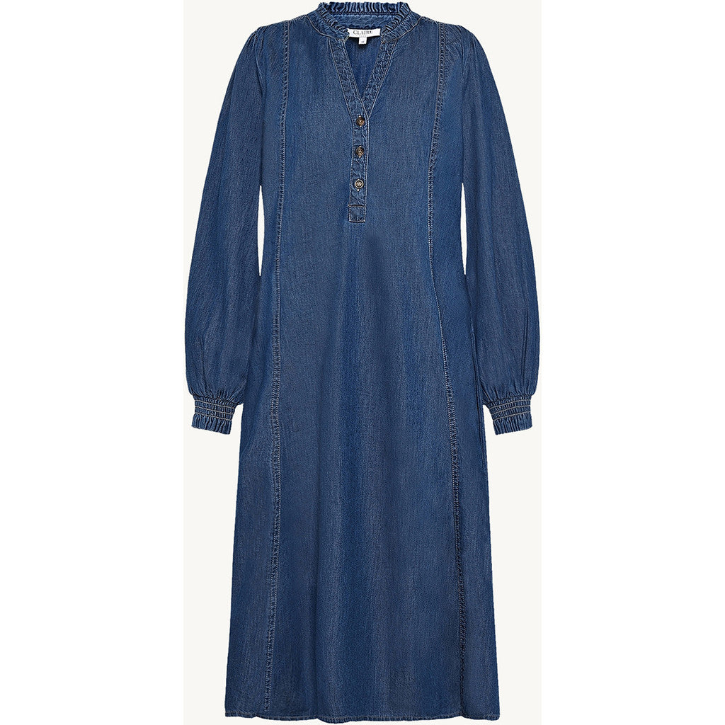 CLAIRE CWDagmara Dresses 17 Medium Blue Denim