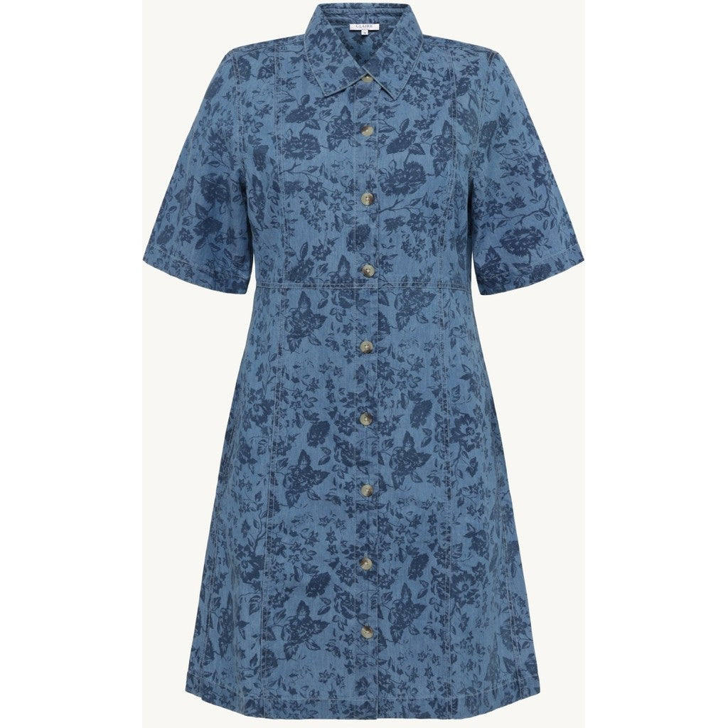 CLAIRE CWDaisymariia Dresses 3014 Medium Blue Denim