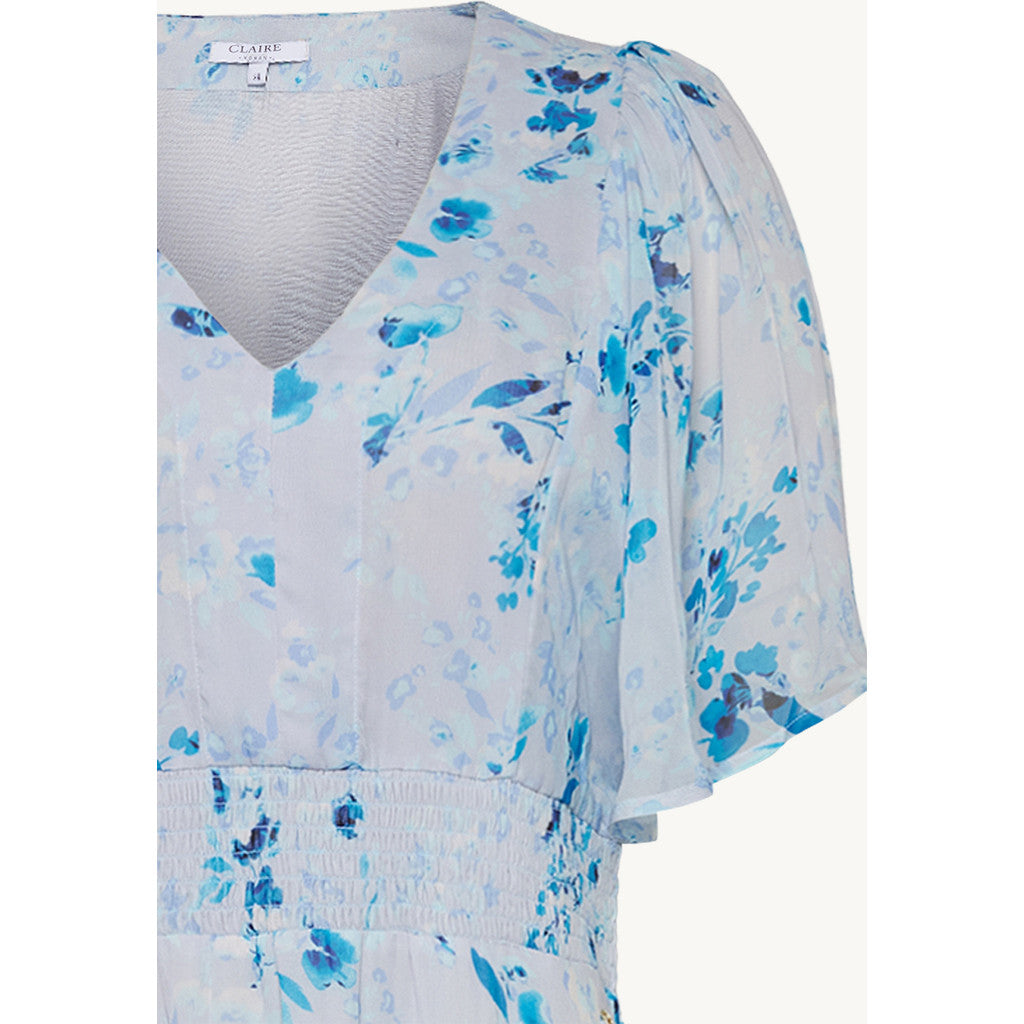 CLAIRE CWDanijela Faded Flowers Dresses 3101 Angel Blue