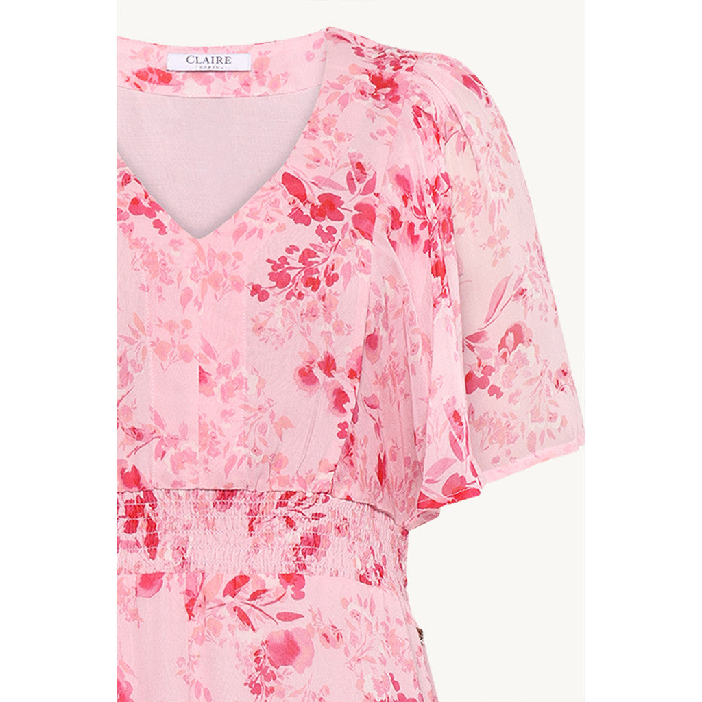 CLAIRE CWDanijela Faded Flowers Dresses 4318 Pink Tulle
